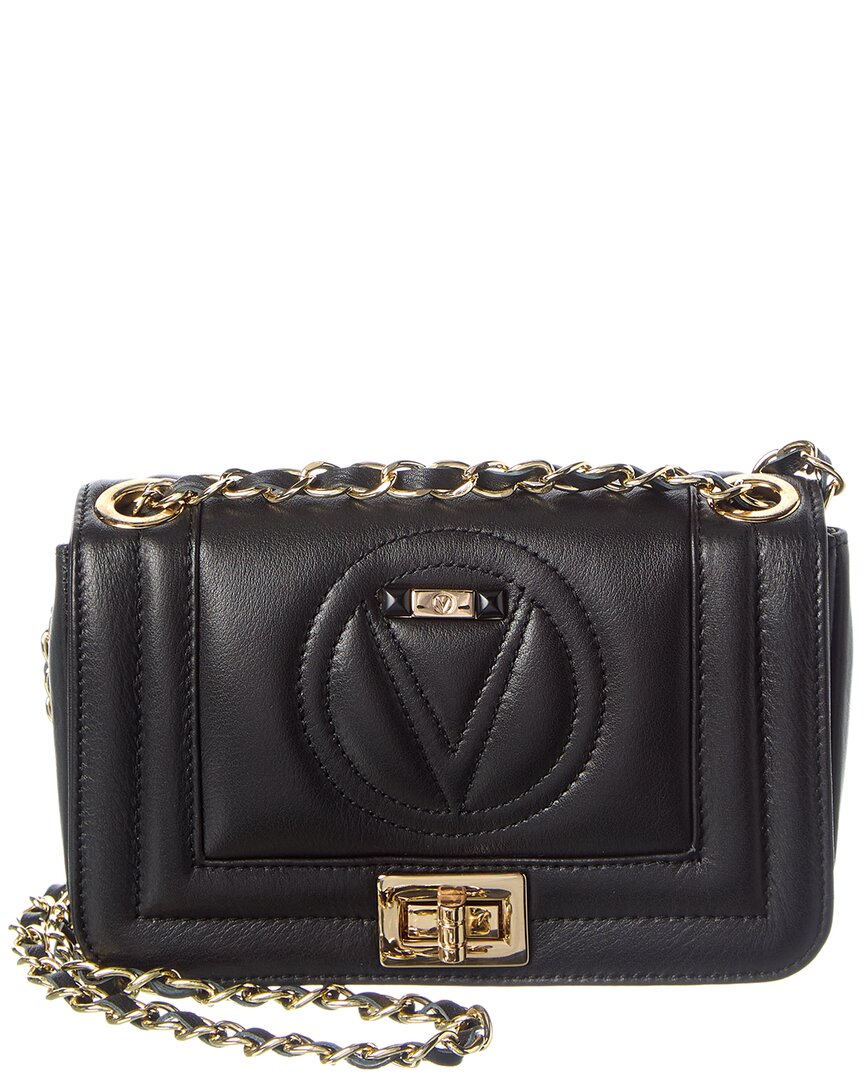 Valentino By Mario Valentino Beatriz Leather Shoulder Bag In Black