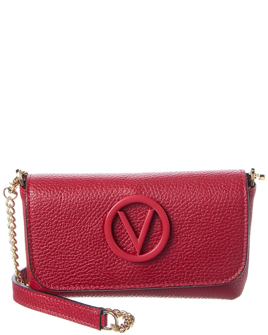 Valentino By Mario Valentino Lilou Leather Crossbody In Red