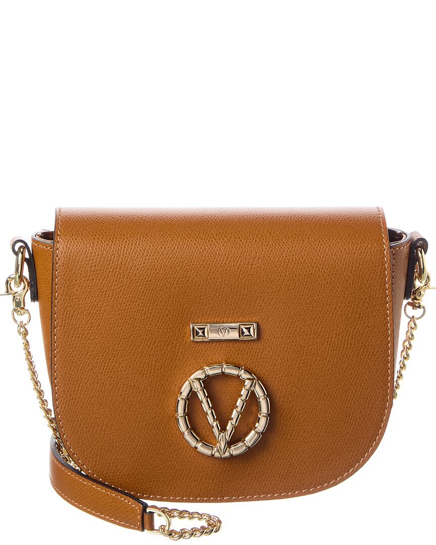 Valentino By Mario Valentino Josette Bonbonniere Leather Crossbody In Brown