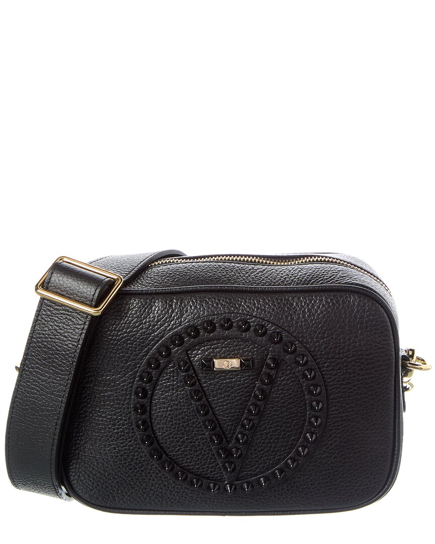 Valentino By Mario Valentino Mia Rock Leather Satchel In Black