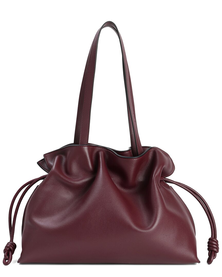 Tiffany & Fred Paris Smooth Leather Tote In Orange