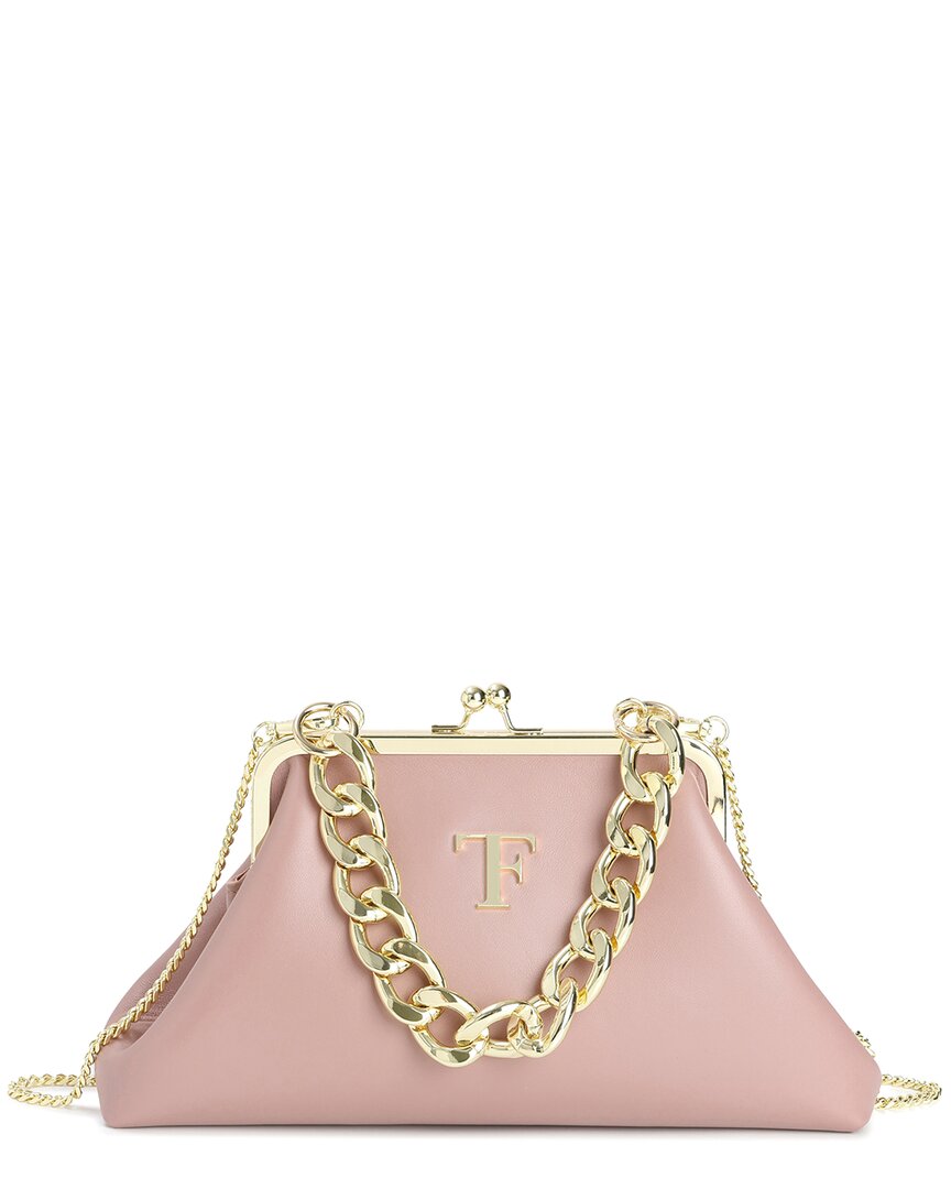 Tiffany & Fred Paris Iconic Frame Leather Bag In Pink
