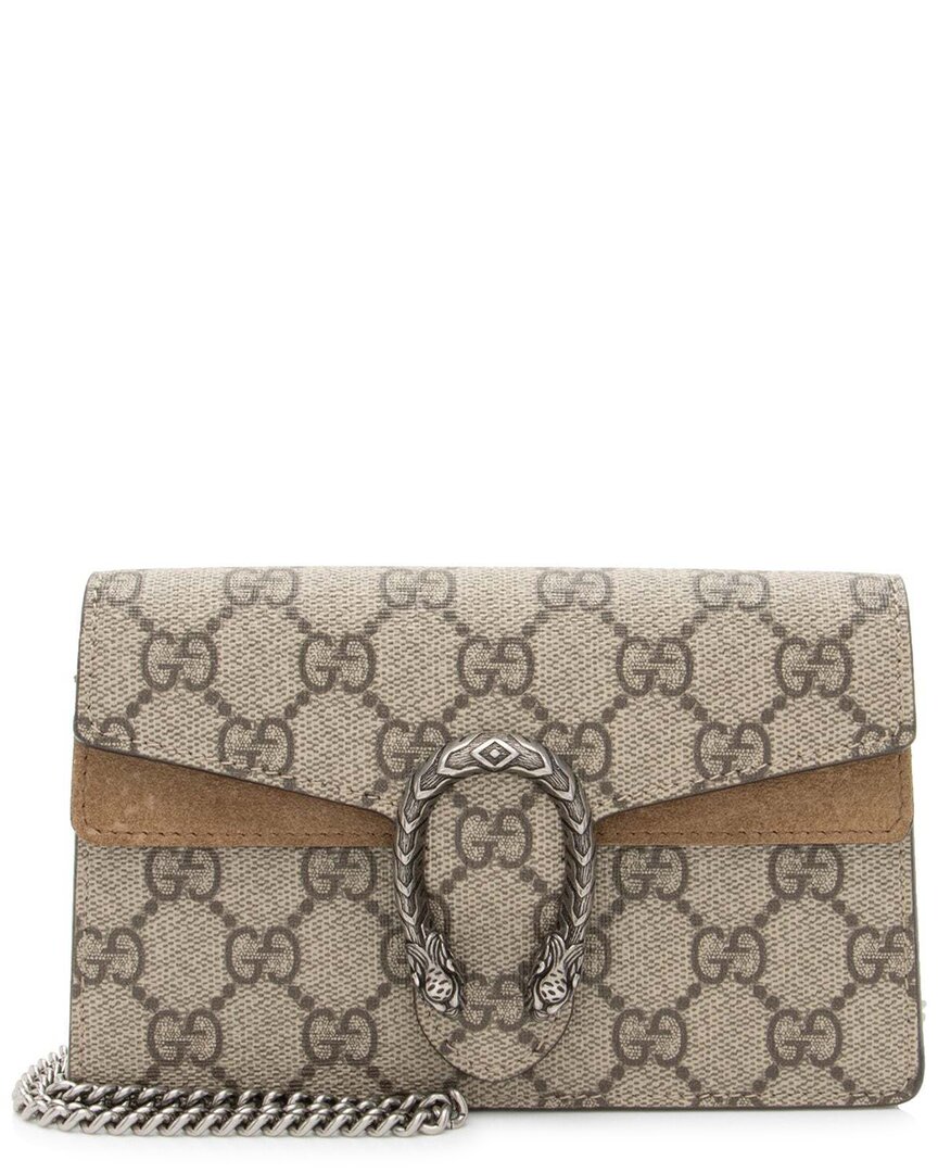Gucci Dionysus Super Mini Printed Coated-canvas And Suede Shoulder Bag