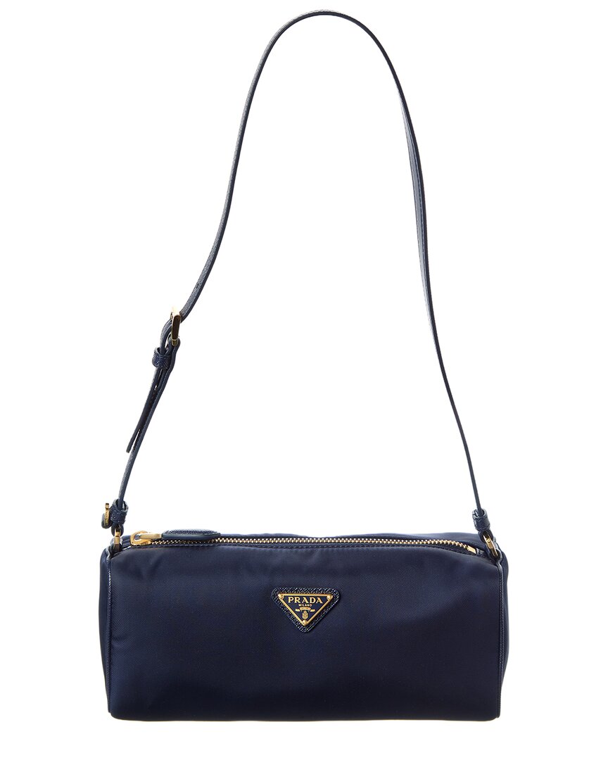 Prada Re-nylon Pouch In Blue