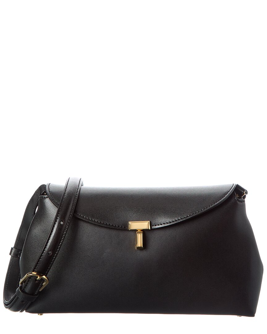 Totême Toteme Women T-lock Leather Shoulder Bag In Black