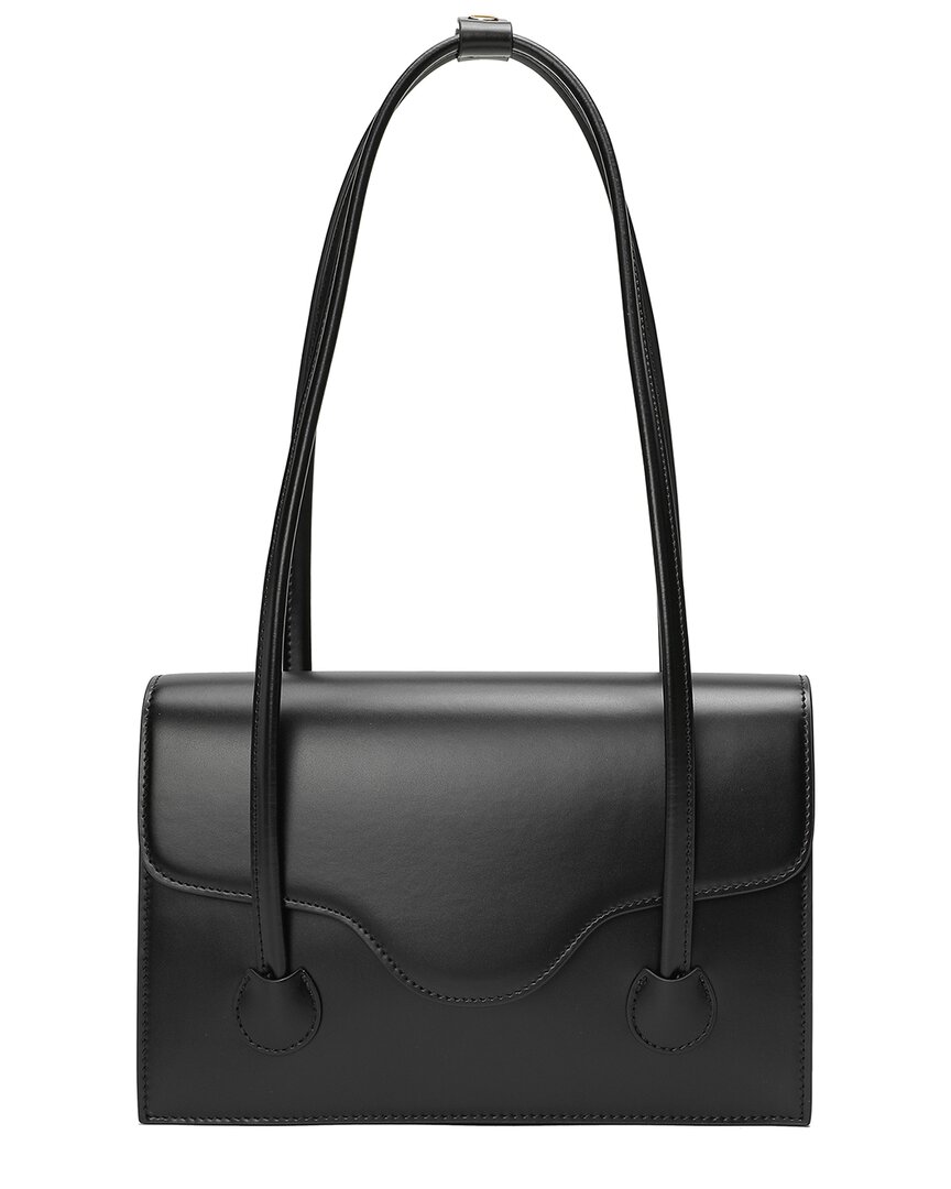 Tiffany & Fred Paris Structured Smooth Leather Shoulder Bag