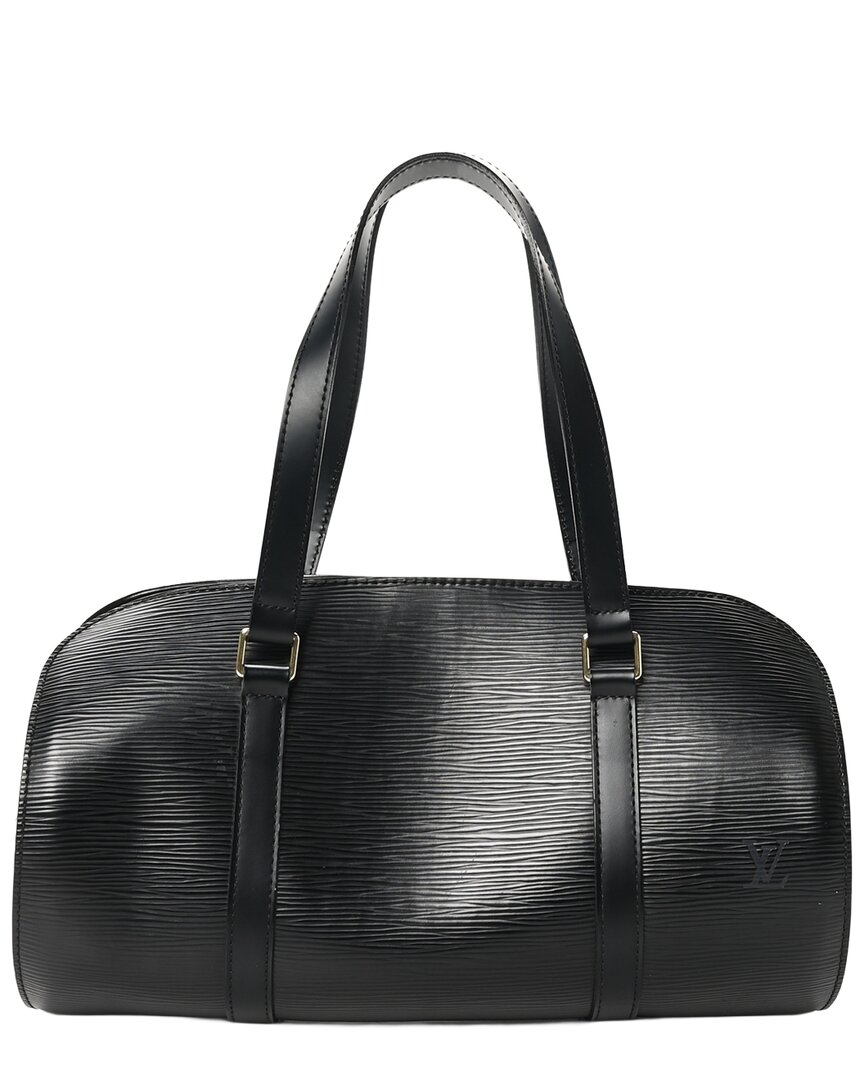 Pre-owned Louis Vuitton Black Epi Leather Soufflot With Pouch (authentic Pre-loved)
