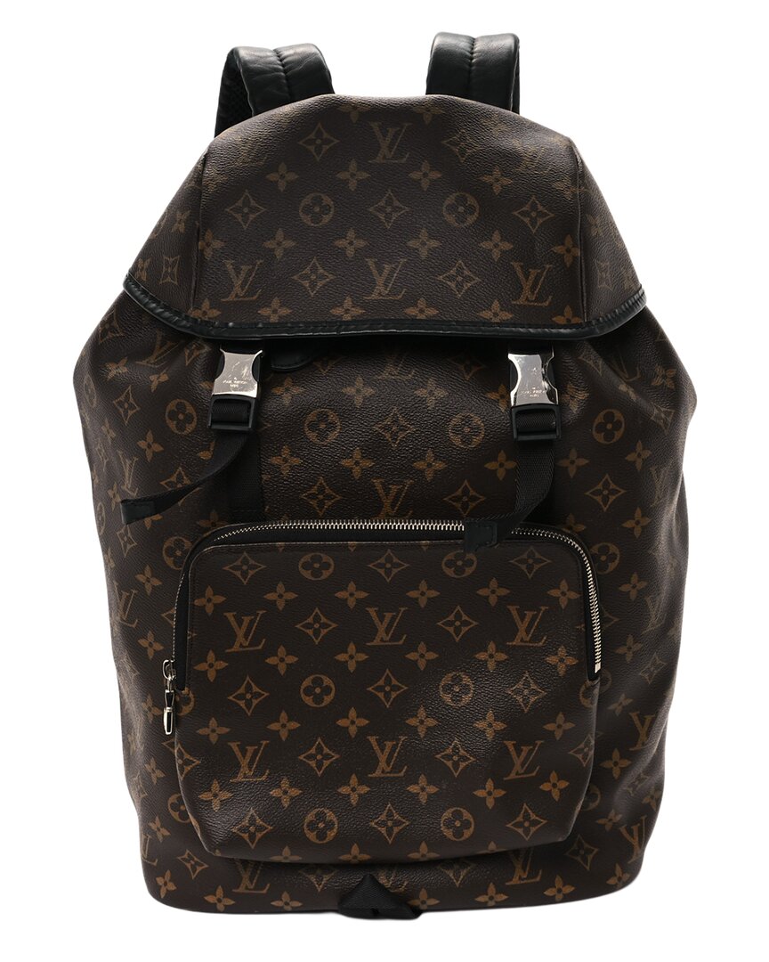 Pre-owned Louis Vuitton Brown Monogram Macassar Coated Canvas Zack Backpack (authentic  Pre-loved)