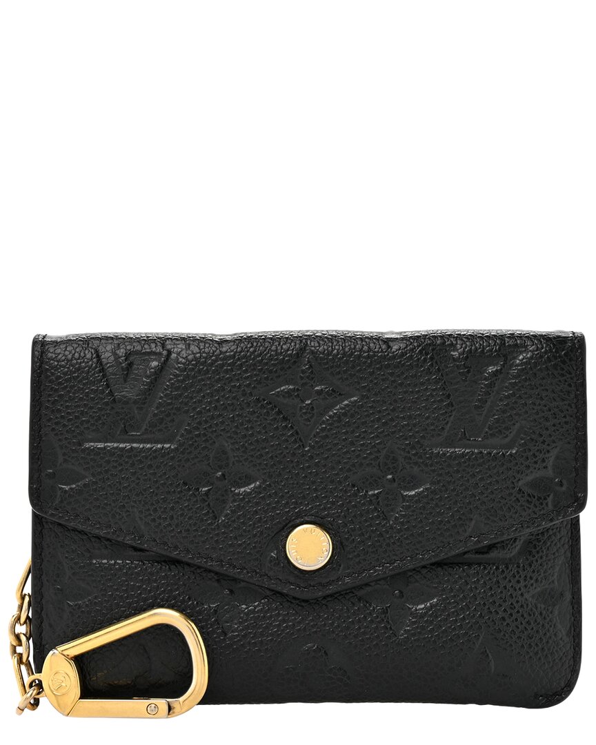 Pre-owned Louis Vuitton Black Monogram Empreinte Leather Key Pouch Cherry (authentic  Pre-loved)