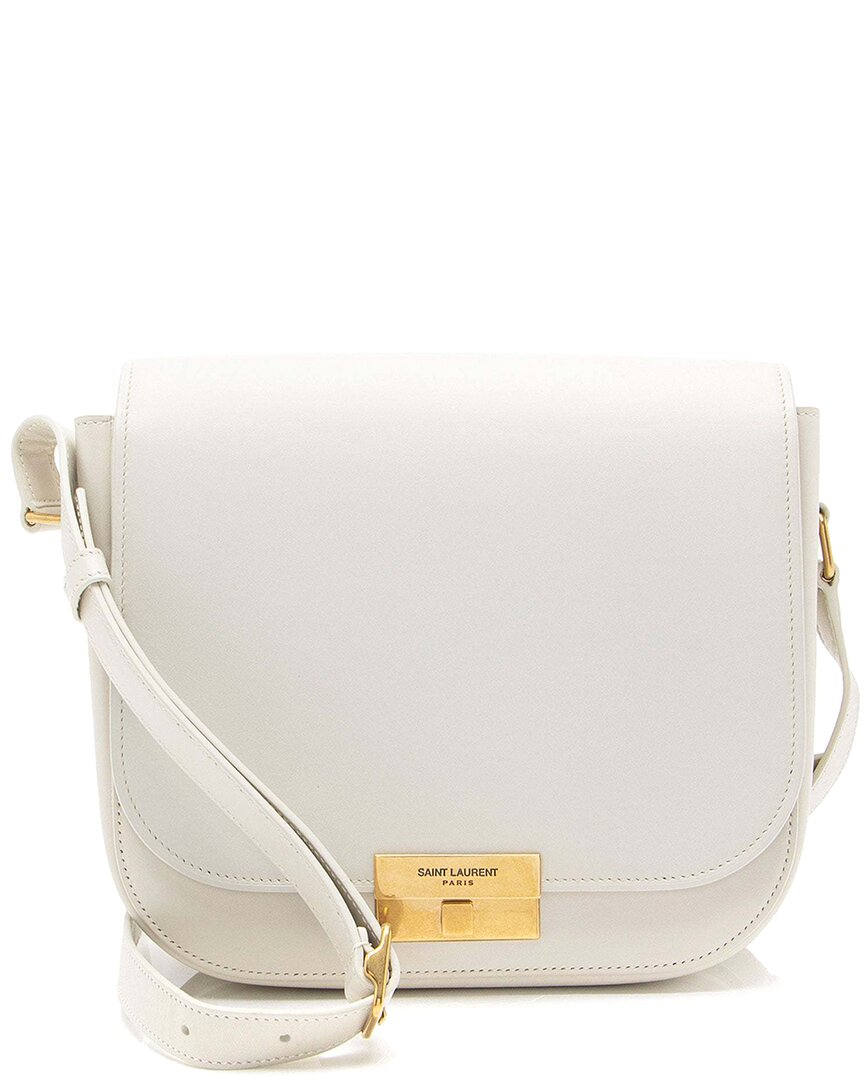 Saint Laurent White Calfskin Betty Messenger (authentic Pre-loved)