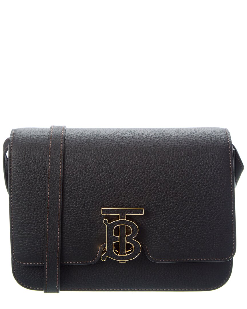 Burberry Small Grainy Leather TB Bag Black