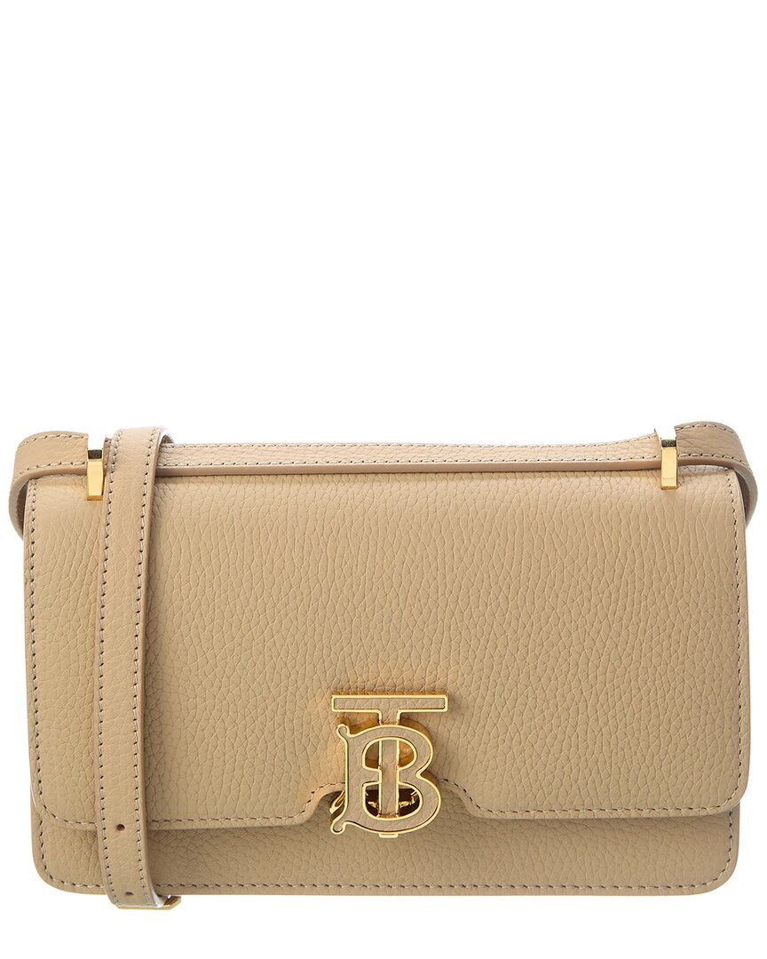 Burberry Tb Elongate Mini Bag In Beige