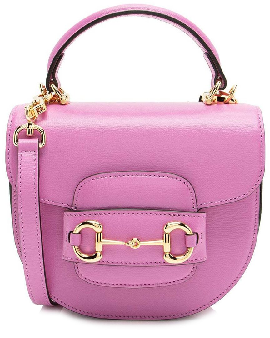 Gucci Leather Horsebit 1955 Mini Top Handle (authentic Pre-loved)