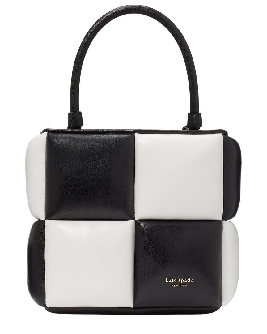 Kate Spade New York Boxxy Colorblocked Leather Tote In Black