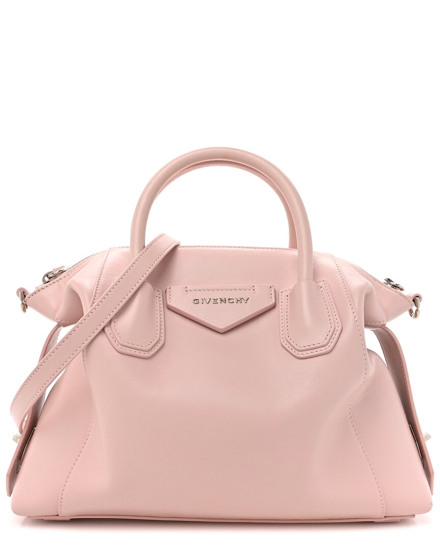 Givenchy Candy Pink Soft Calf Leather Small Soft Antigona (authentic Pre- Loved) In Pink