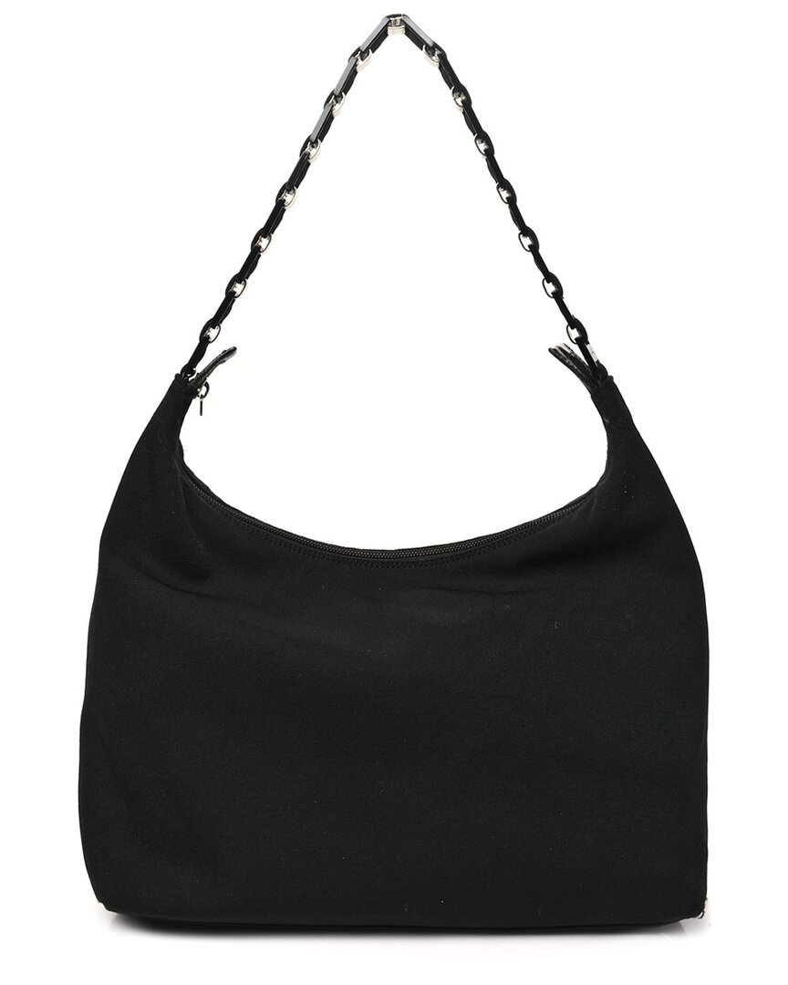 Ferragamo Black Canvas Vara Shoulder Bag (authentic Pre-loved)