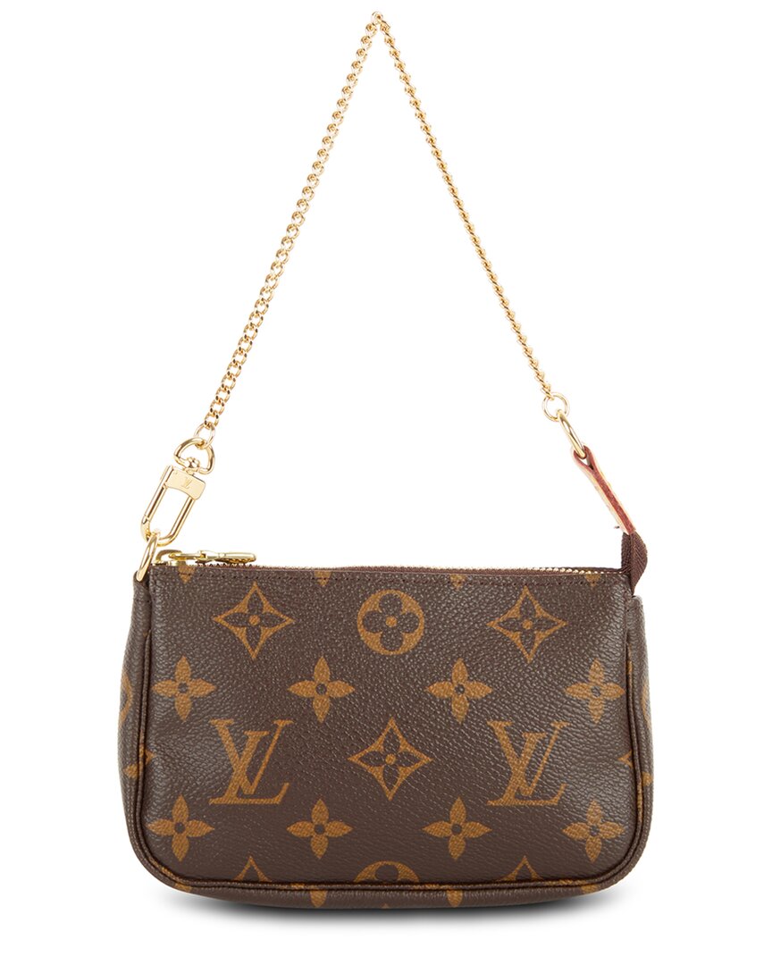 LOUIS VUITTON Pre-owned Brown Monogram Coated Canvas Mini Pochette Accessoires (authentic Pre-loved)
