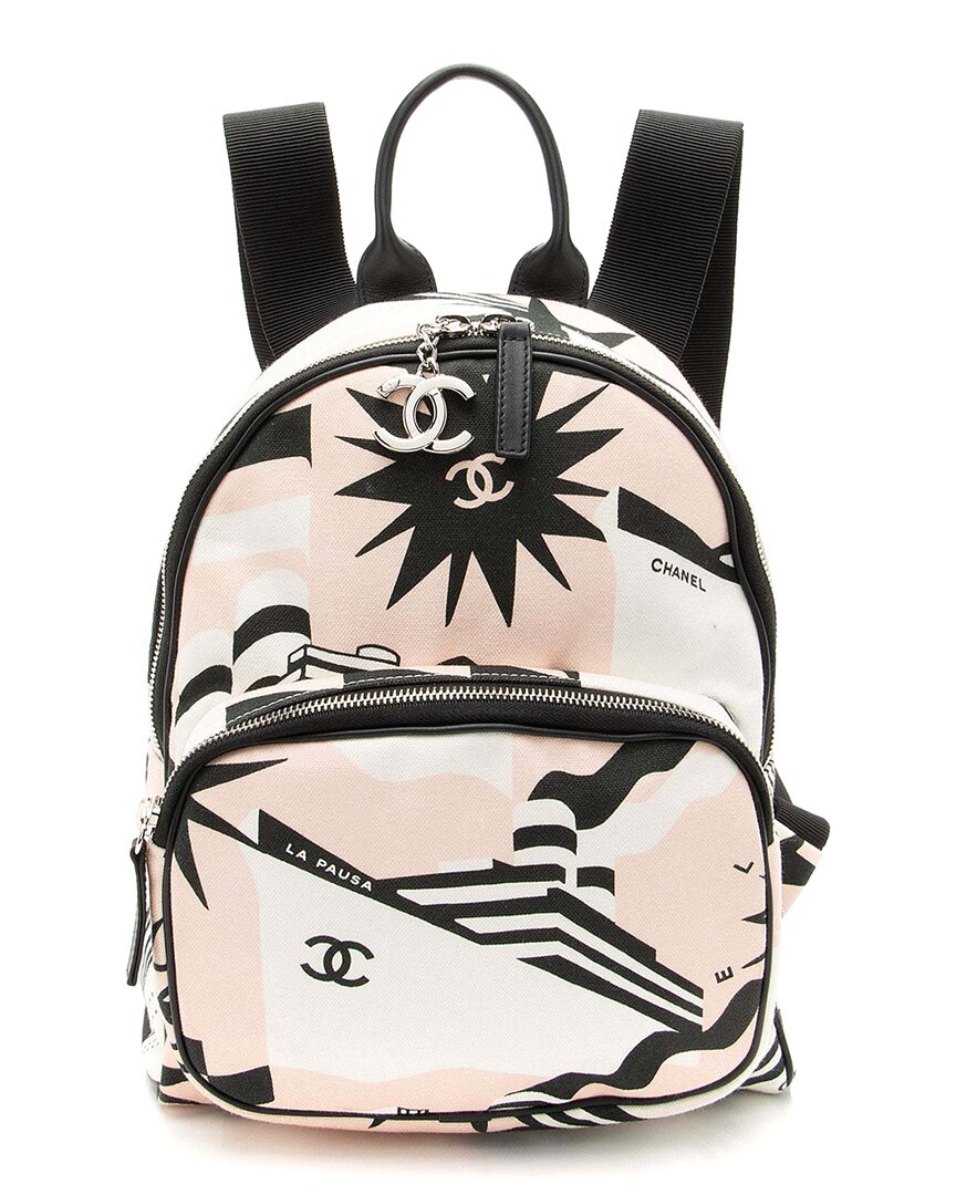 Chanel Black Canvas La Pausa Bay Backpack (authentic Pre-loved)