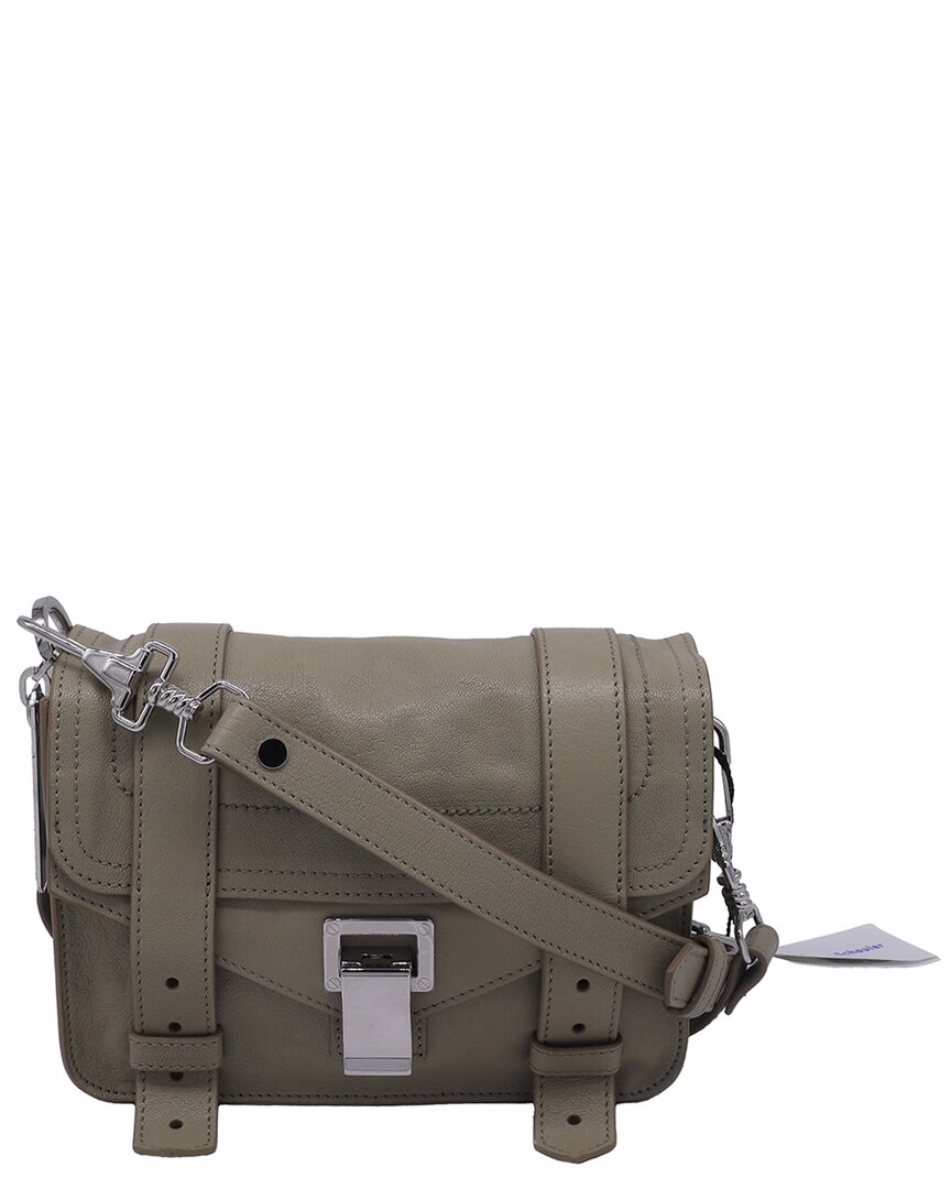 Proenza Schouler Proenza Schoule Mini Ps1 Crossbody Bag In Beige Lamb Leather In Gray