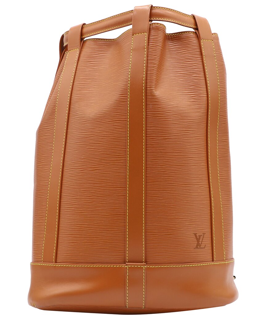 Pre-owned Louis Vuitton Brown Epi Leather Backpack (authentic Pre-loved)