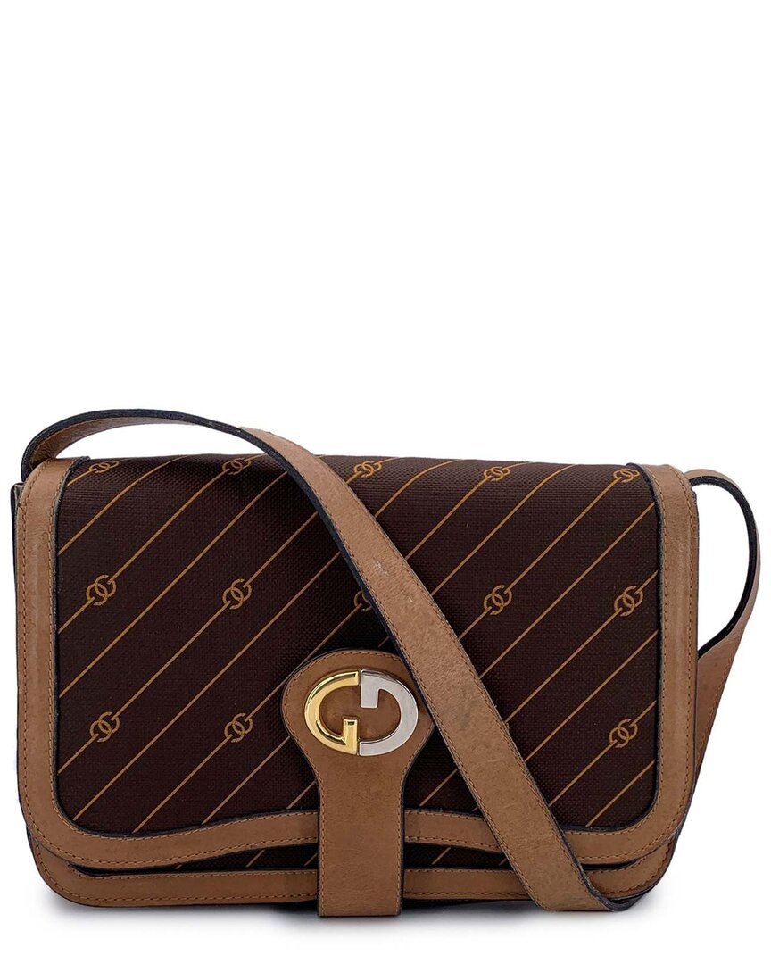 Gucci Brown Cotton Shoulder Bag (authentic Pre-loved)