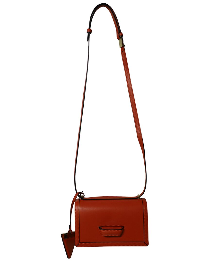 Loewe Orange Leather Small Barcelona Crossbody (authentic Pre-loved) In Red