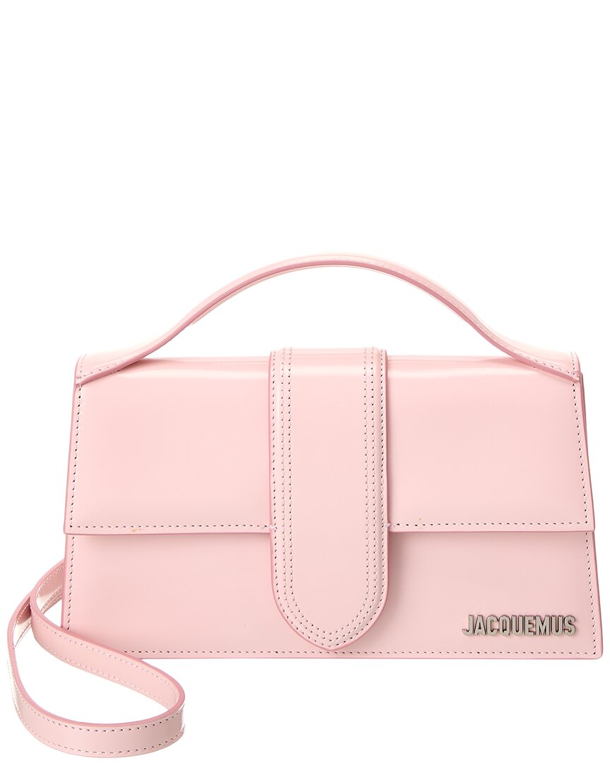 Jacquemus Le Grand Bambino Patent Shoulder Bag In Pink