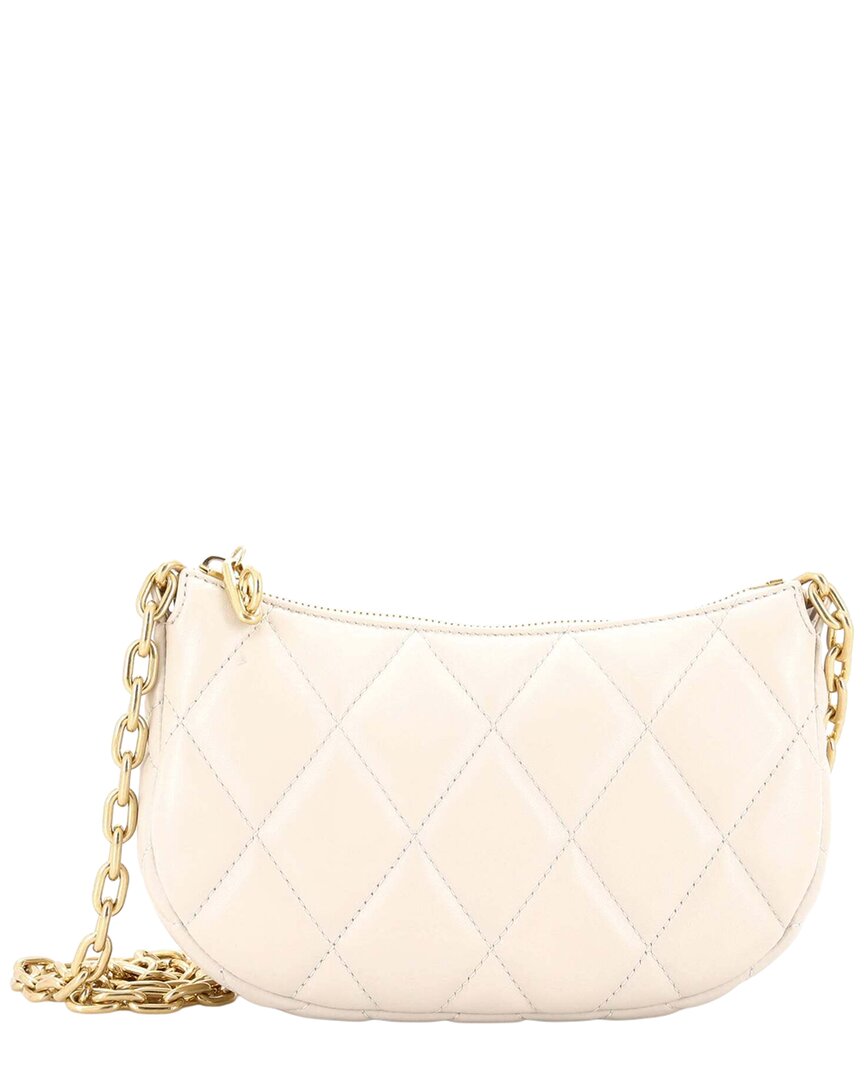 Burberry Rocking Horse Chain Pouch Quilted Mini (authentic Pre-loved) In Neutral
