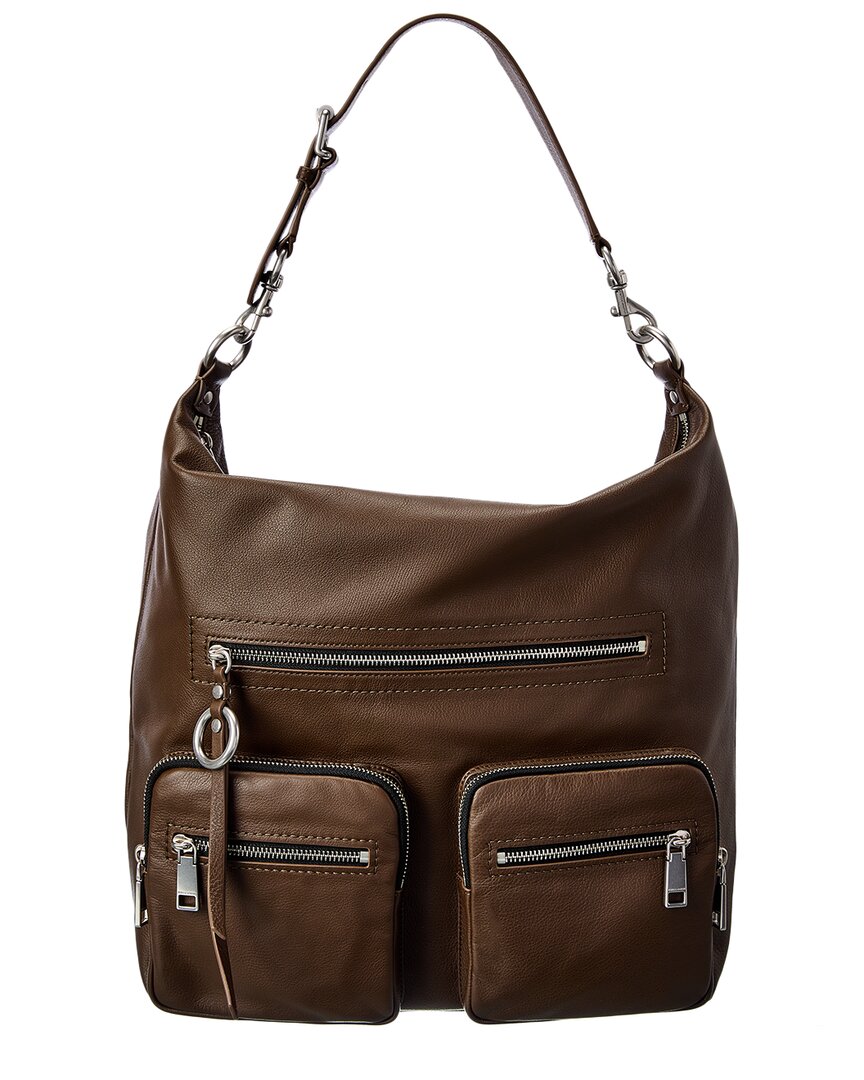 REBECCA MINKOFF JETT LEATHER HOBO BAG