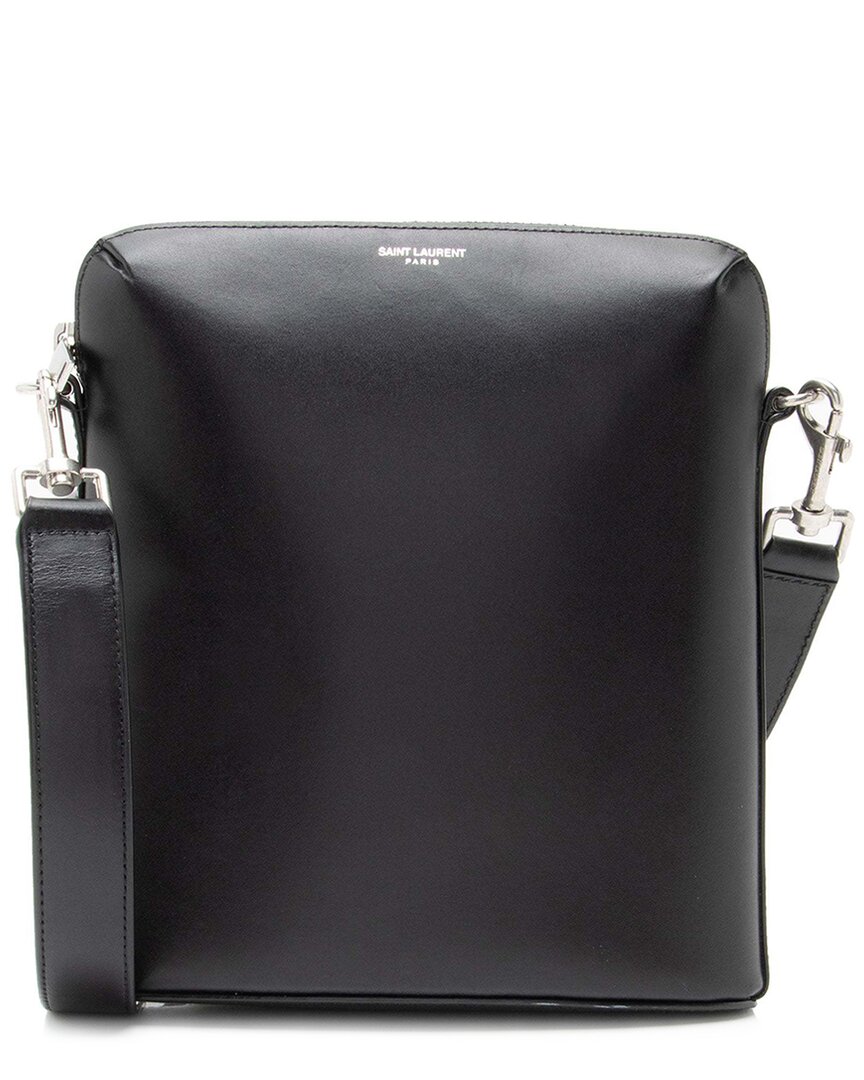 Saint Laurent Black Leather Aidan Crossbody (authentic Pre-loved)
