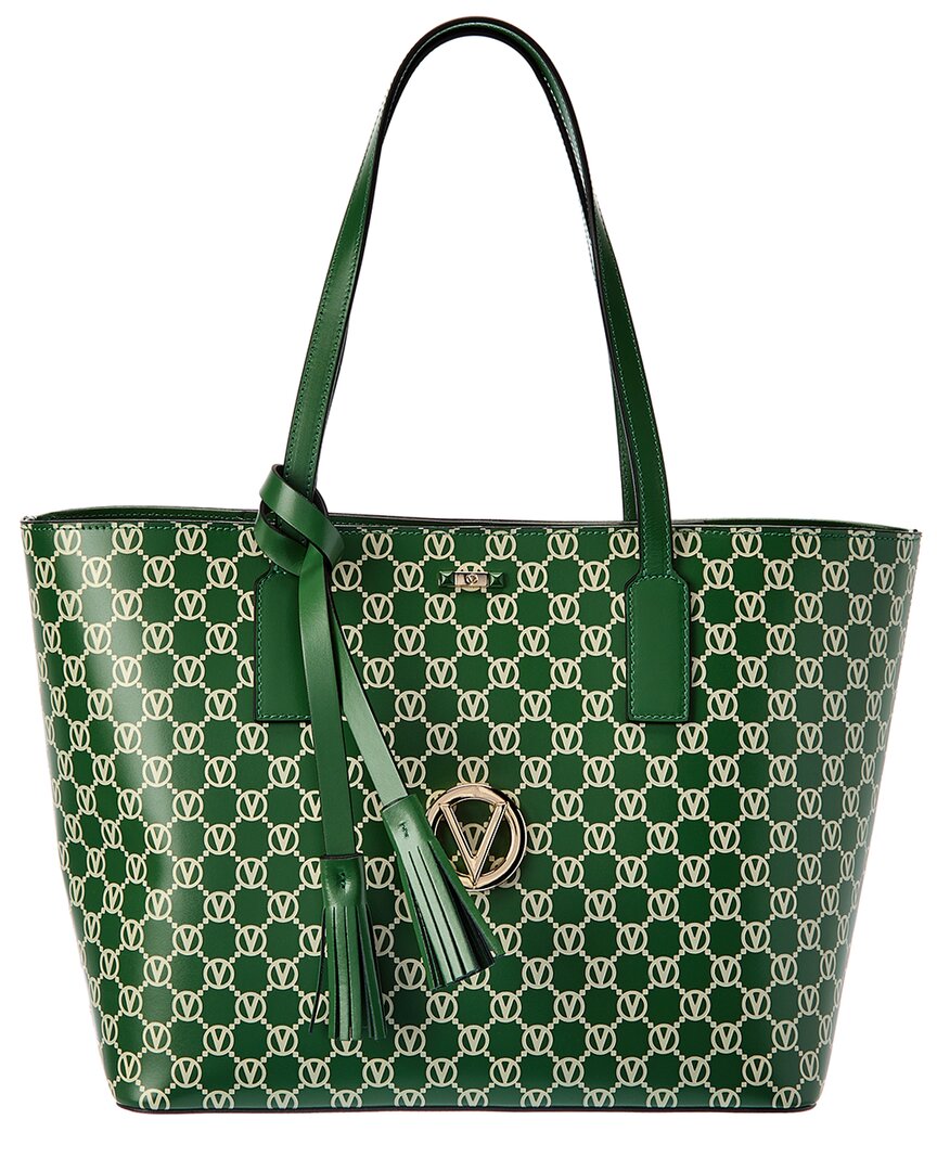 Go logo cloth tote Valentino Garavani Green in Cloth - 16187099