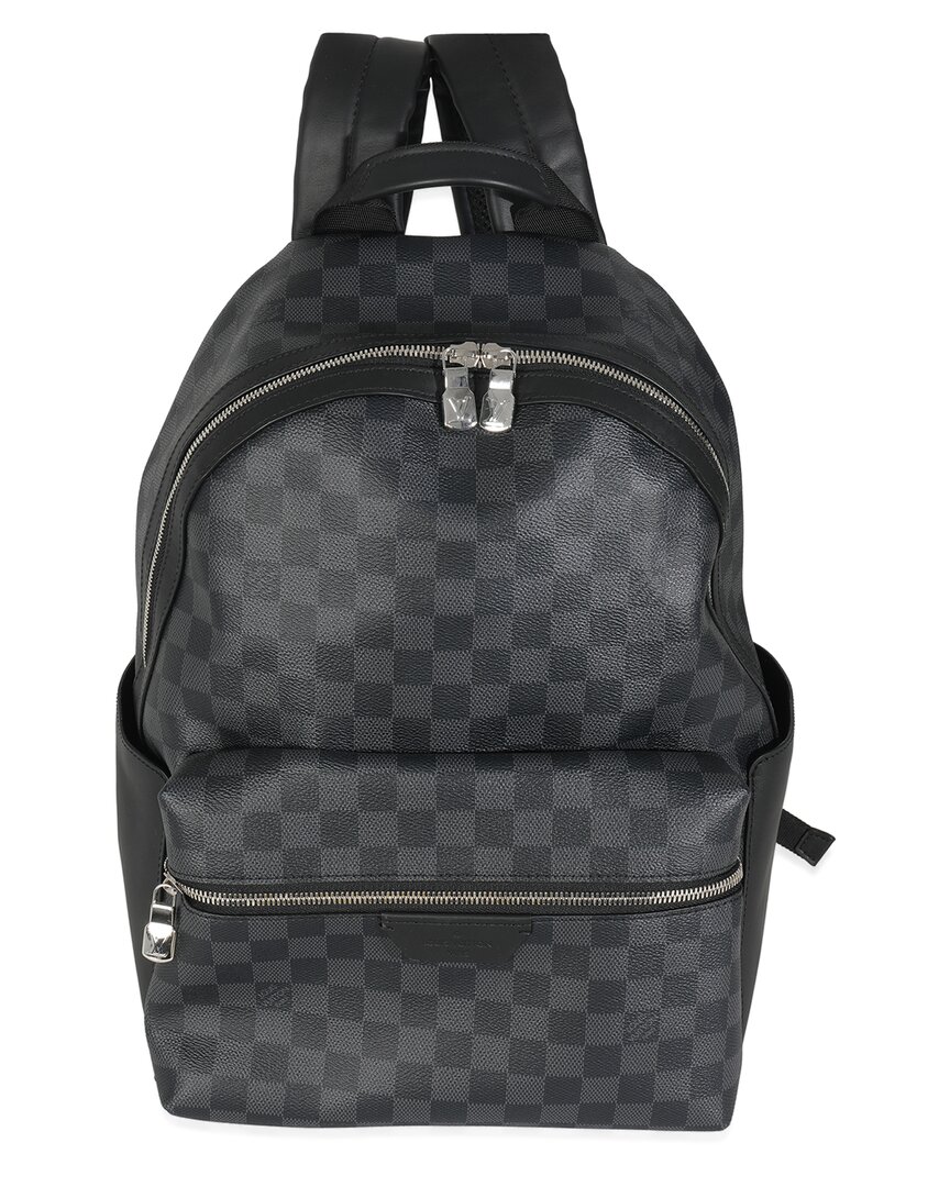 LOUIS VUITTON Pre-owned Black Damier Graphite Coated Canvas & Leather Discovery Backpack Pm (authentic Pre-lo