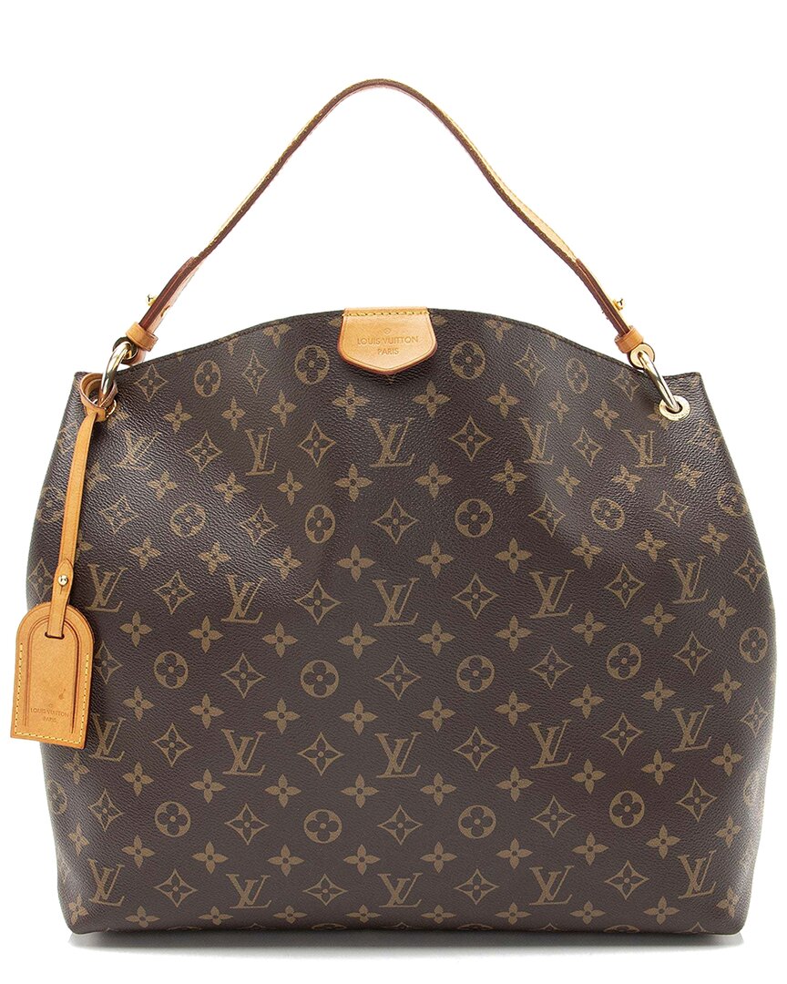 LOUIS VUITTON Pre-owned Brown Monogram Canvas Graceful Mm Hobo (authentic Pre-loved)