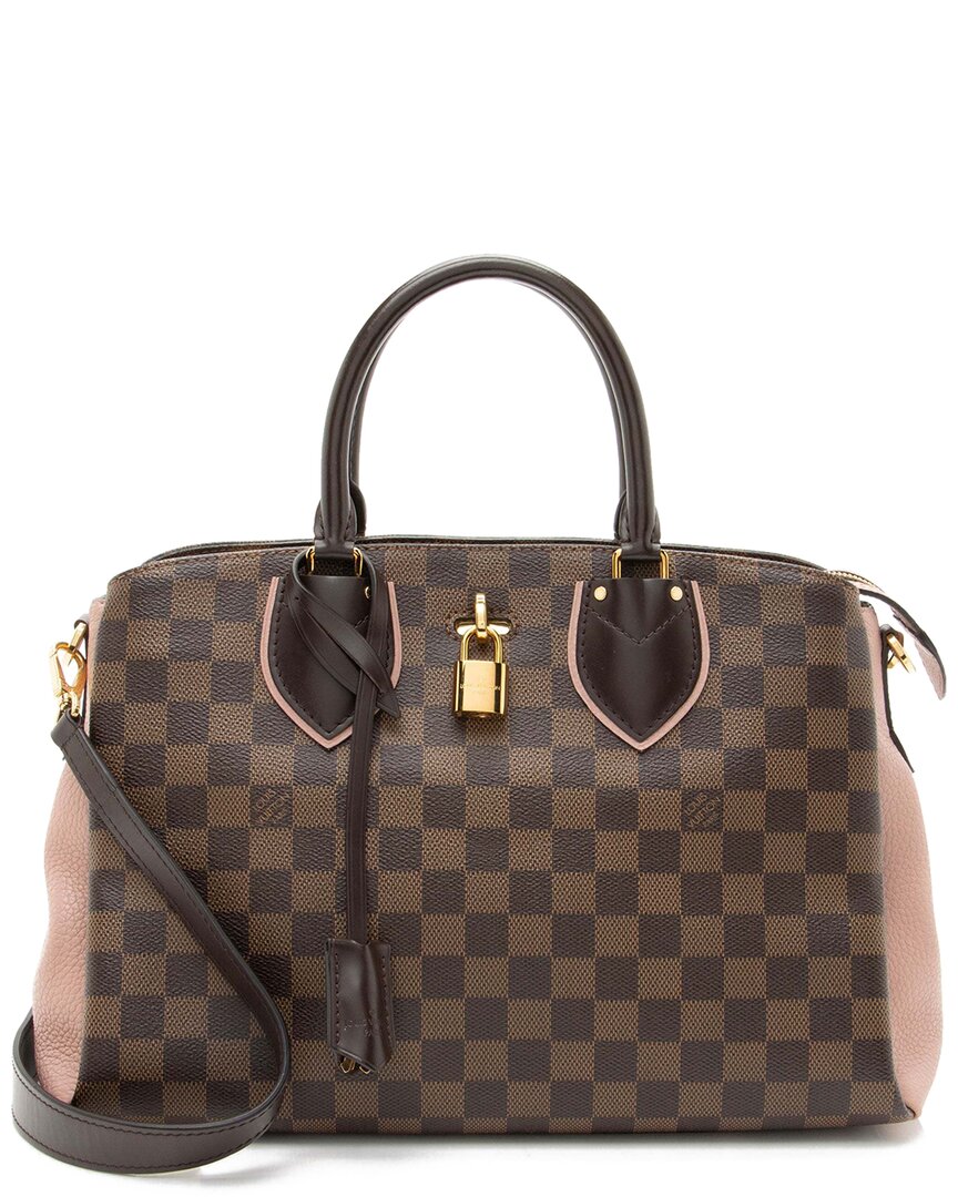 LOUIS VUITTON Pre-owned Brown Damier Ebene Cuir Taurillon Normandy (authentic Pre-loved)
