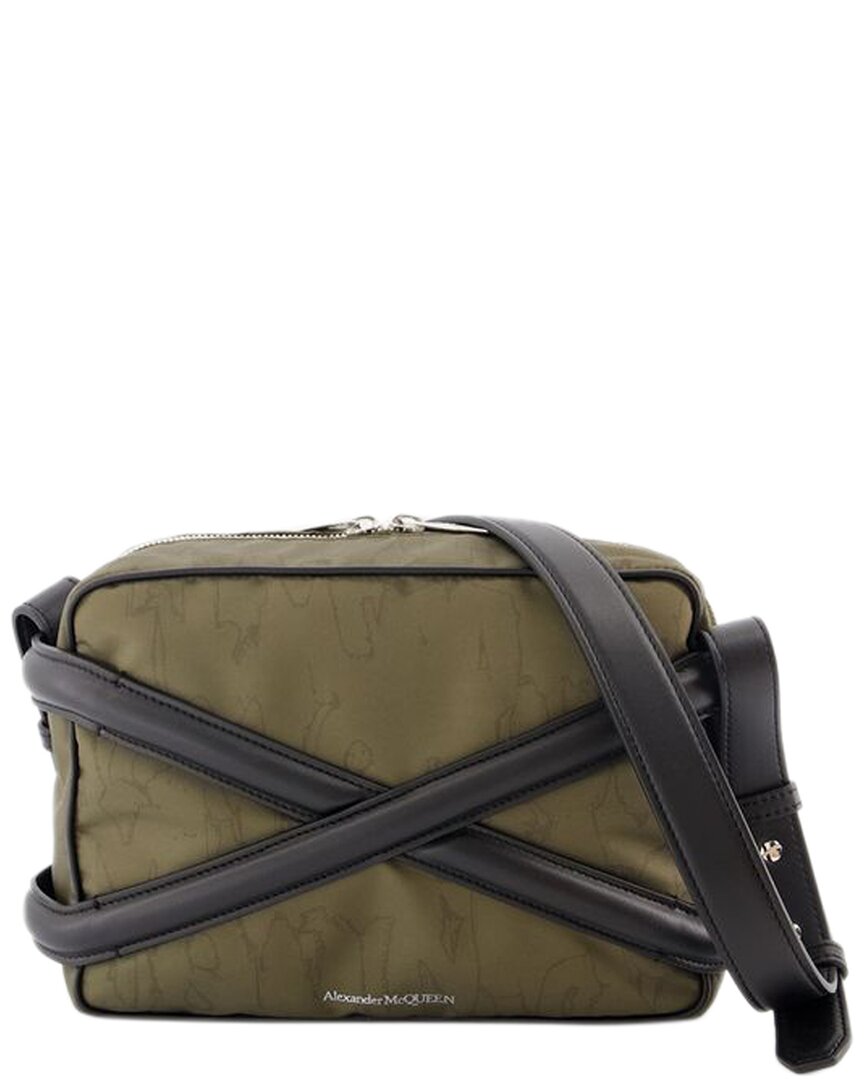 Alexander Mcqueen Khaki Nylon Harness Camera Bag