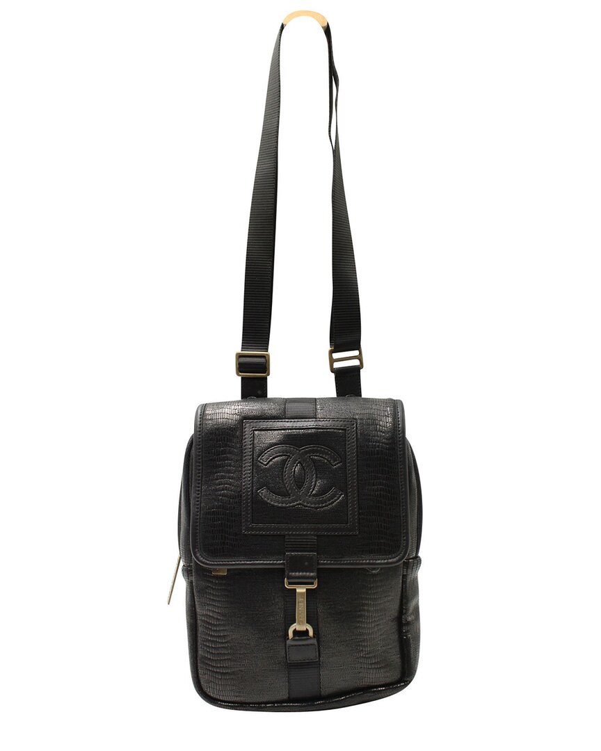 Pre-owned Chanel Pvc  Sports Edition 2009 Black Satchel (authentic Pre-loved)