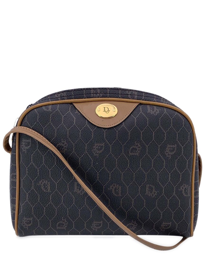 Dior Cotton Vintage Cloth Crossbody Bag (authentic Pre-loved) In Blue