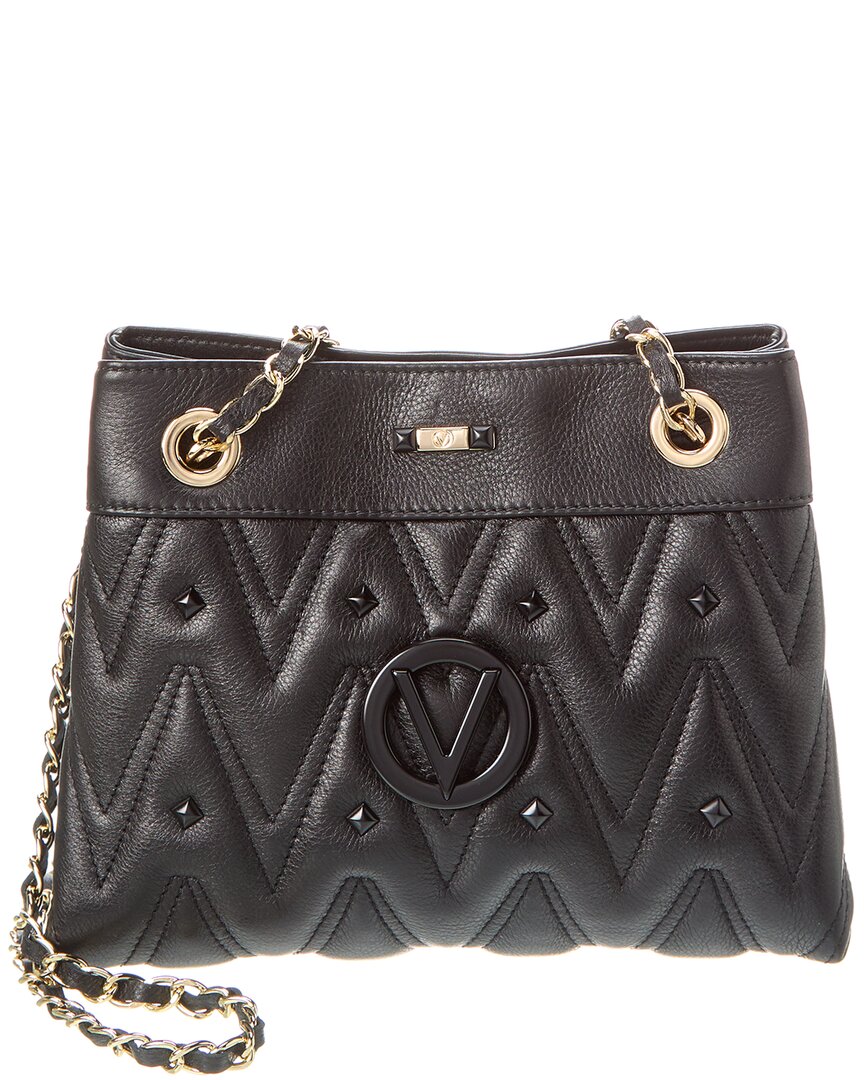 Valentino By Mario Valentino Rita Diamond Leather Shoulder Bag In Black ...