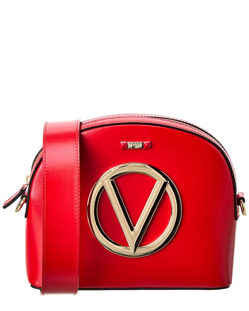 Valentino by Mario Valentino Diana V-Logo Leather Shoulder Bag on SALE