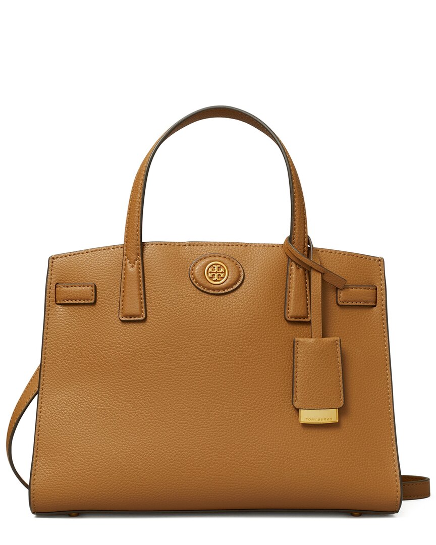 Tory Burch Robinson Small Pebbled Leather Satchel
