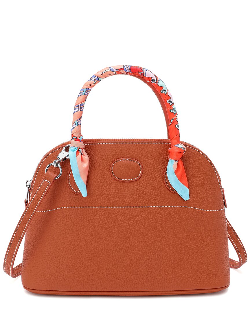 Tiffany & Fred Top-grain Leather Satchel