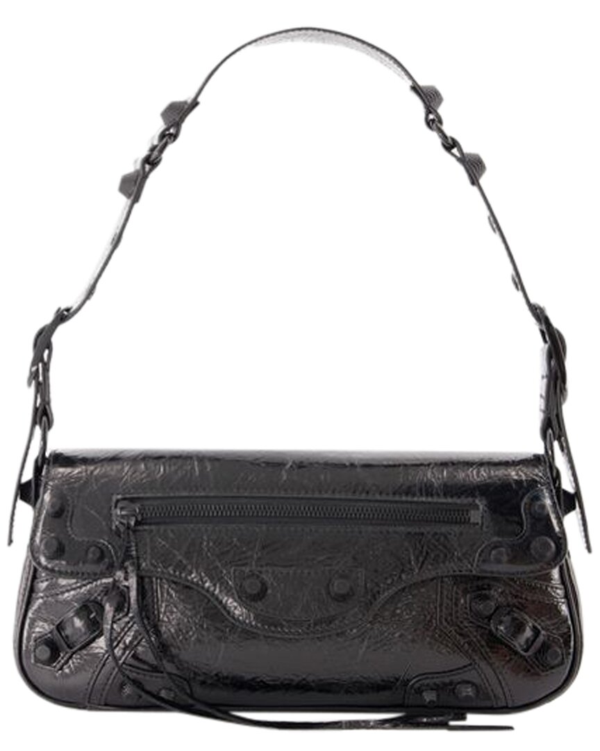 Balenciaga Black Calfskin Le Cagole Sling S Shoulder Bag In Black