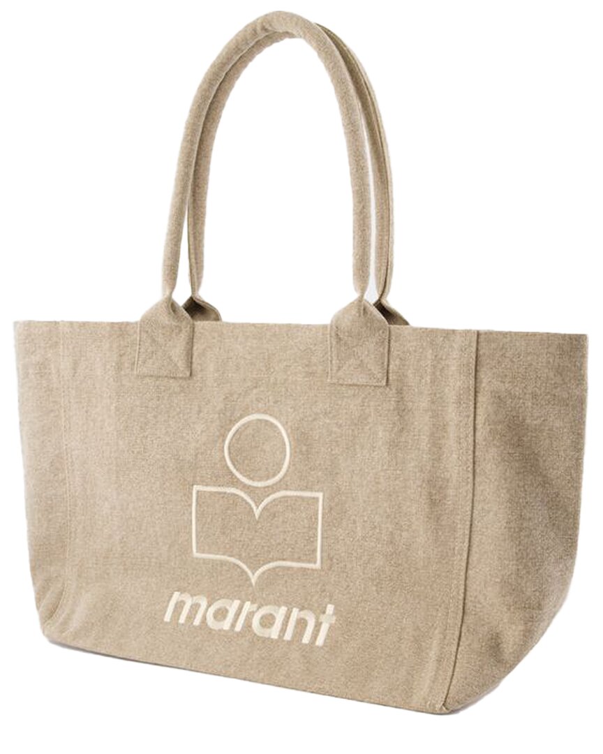 Isabel Marant Beige Cotton Yenky Shoulder Bag In Neutral