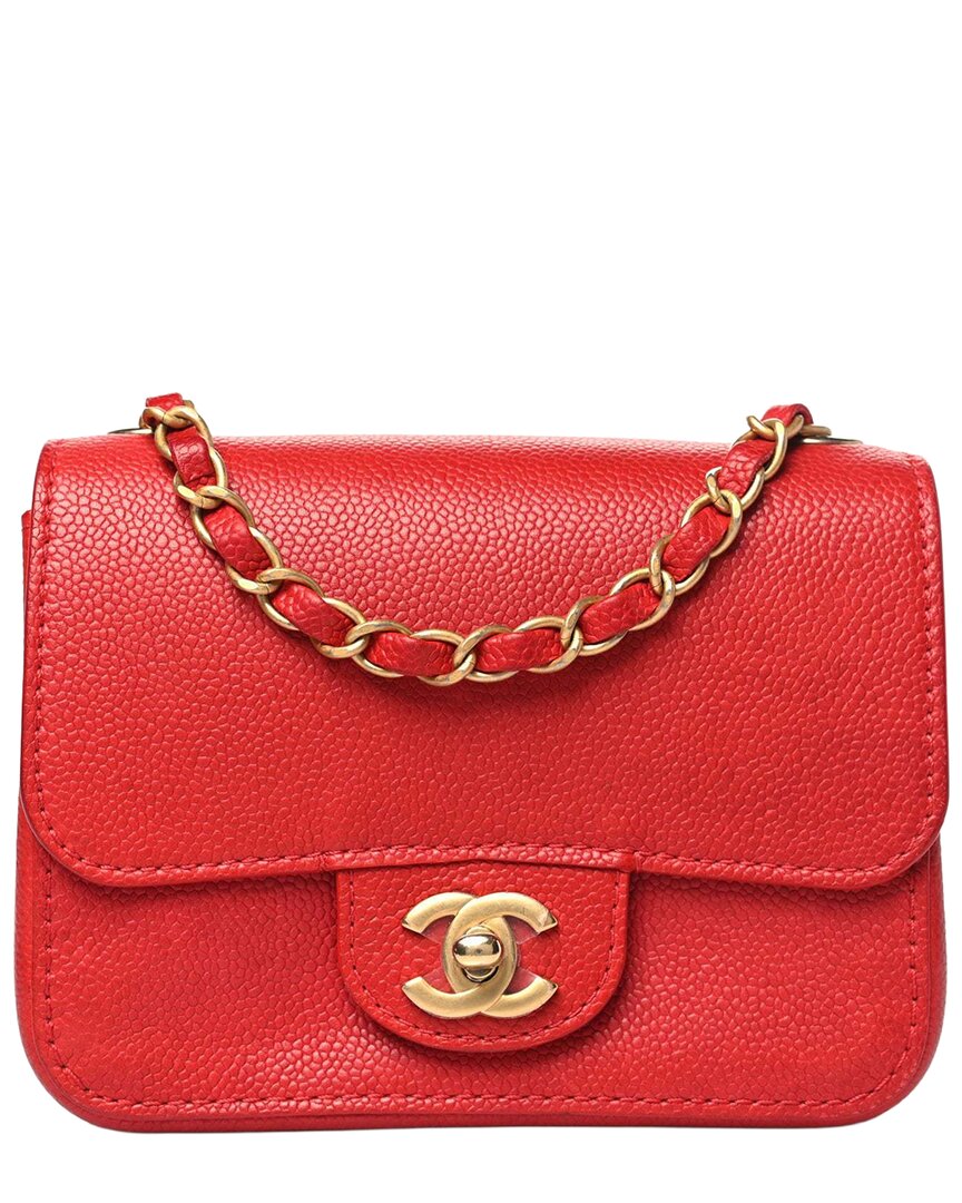Pre-owned Chanel Classic Grained Mini Leather Shoulder Bag
