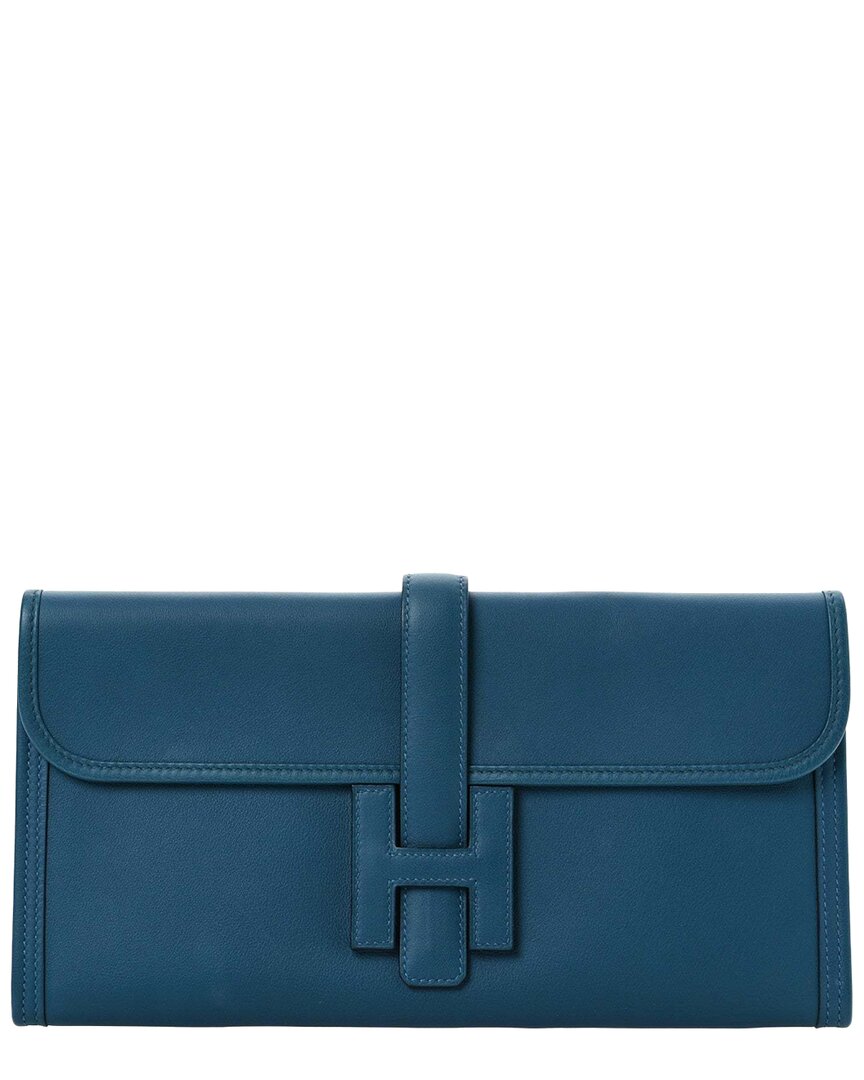 Pre-owned Hermes Hermès Covlert Swift Leather Jige Elan 29 Clutch (authentic Pre-loved)