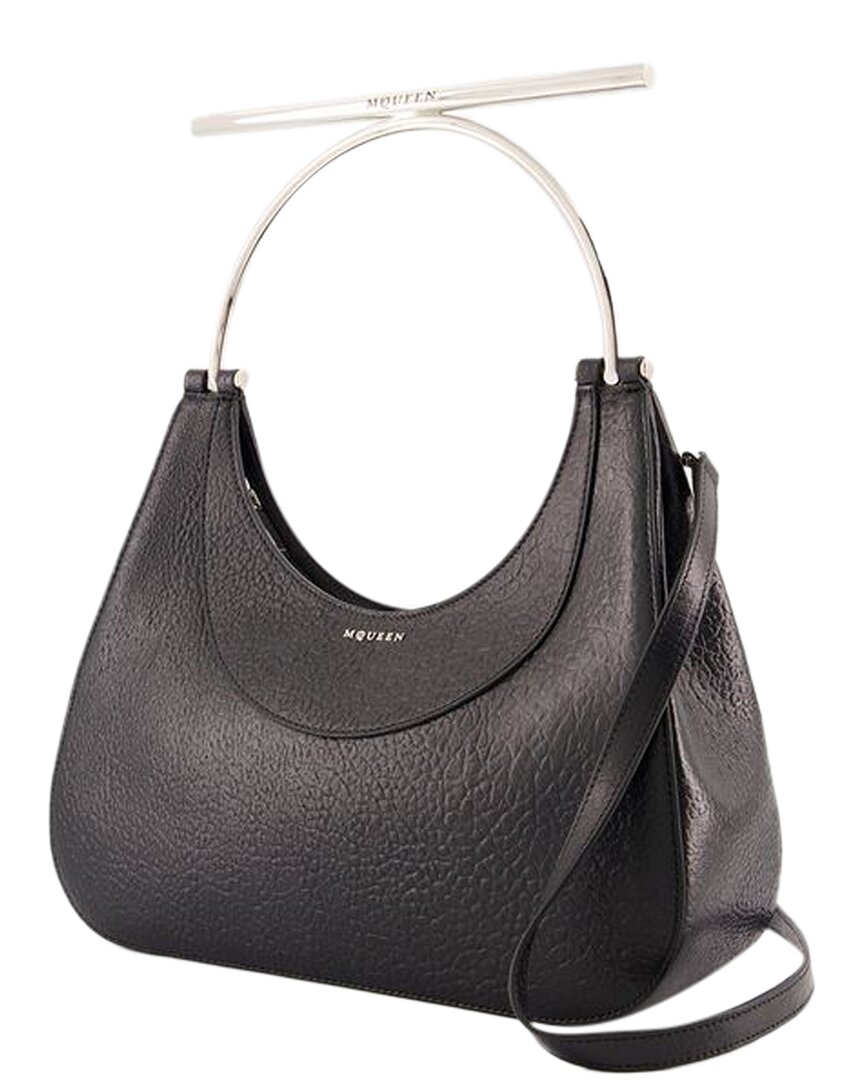 Alexander Mcqueen Black Lambskin Cross Bar Purse, Never Carried (authentic  Pre-loved) In Black