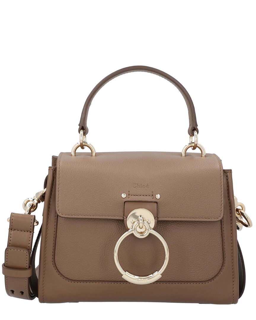 Chloé Brown Calfskin Tess Mini Bag , Never Carried (authentic Pre-loved) In Brown