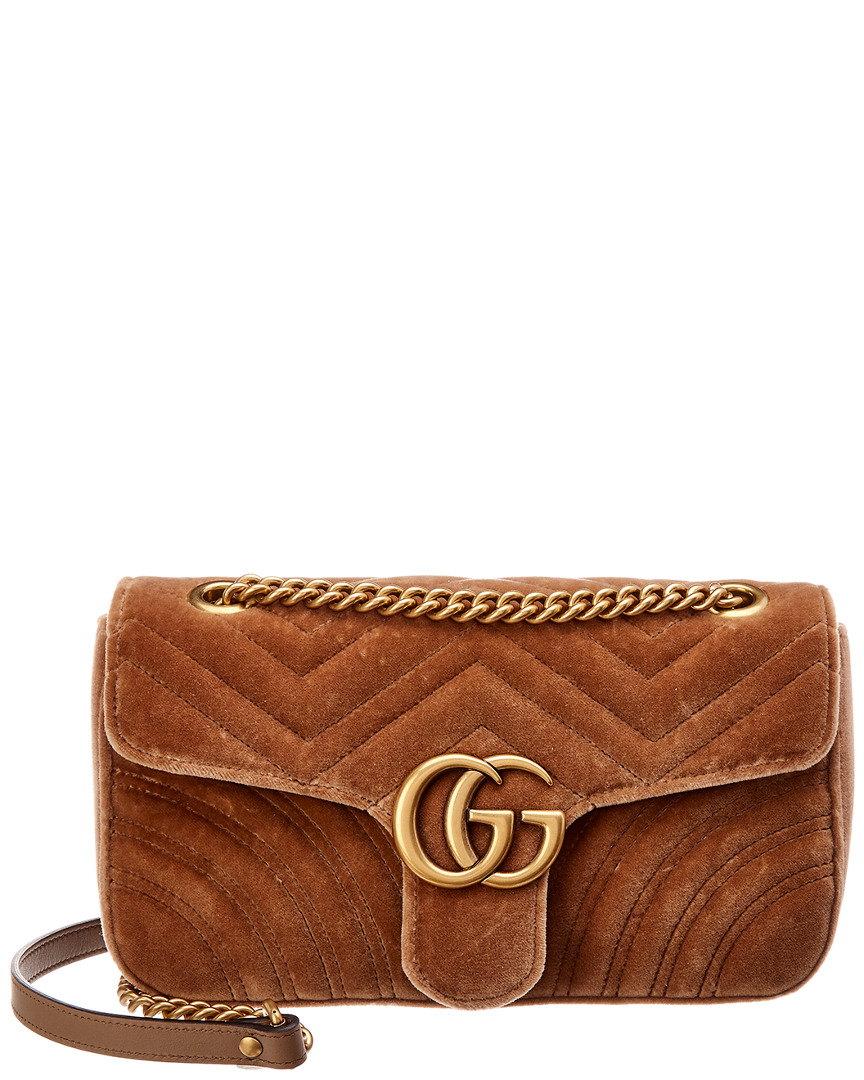 gucci marmont small velvet bag