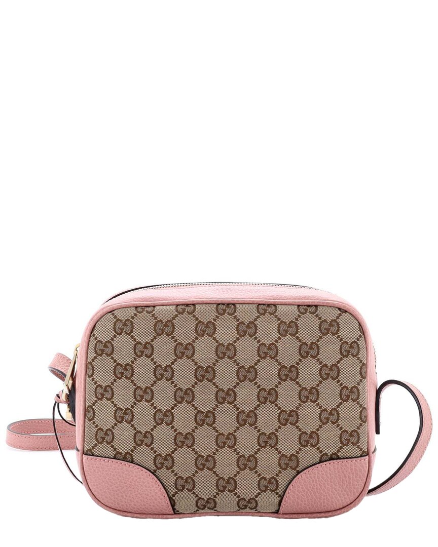 Gucci Pink Gg Canvas Bree Disco Crossbody With Mini (authentic Pre-loved) In Pink
