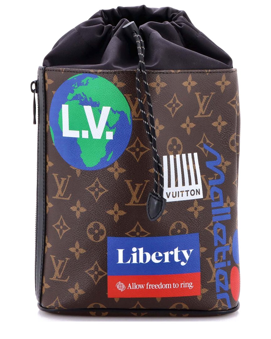 LOUIS VUITTON Pre-owned Brown Monogram Canvas Chalk Sling Bag Limited Edition Logo Story (authentic Pre-loved